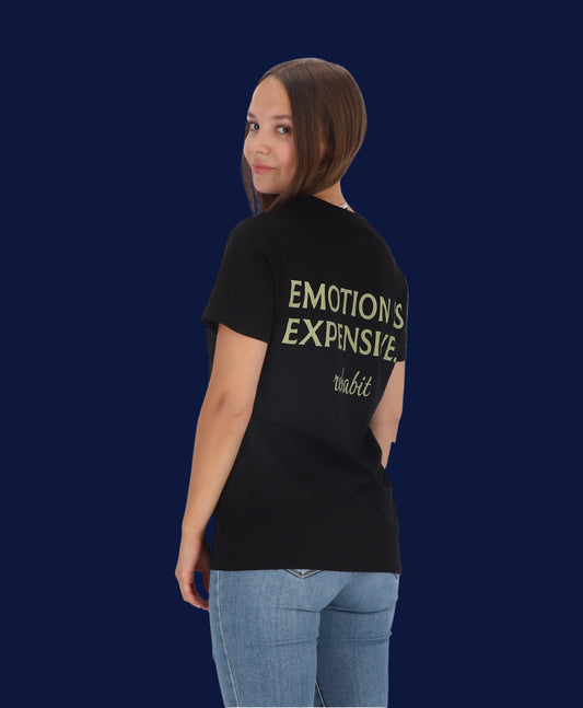 Rehabit Black Tee – Emotion Is Expensive