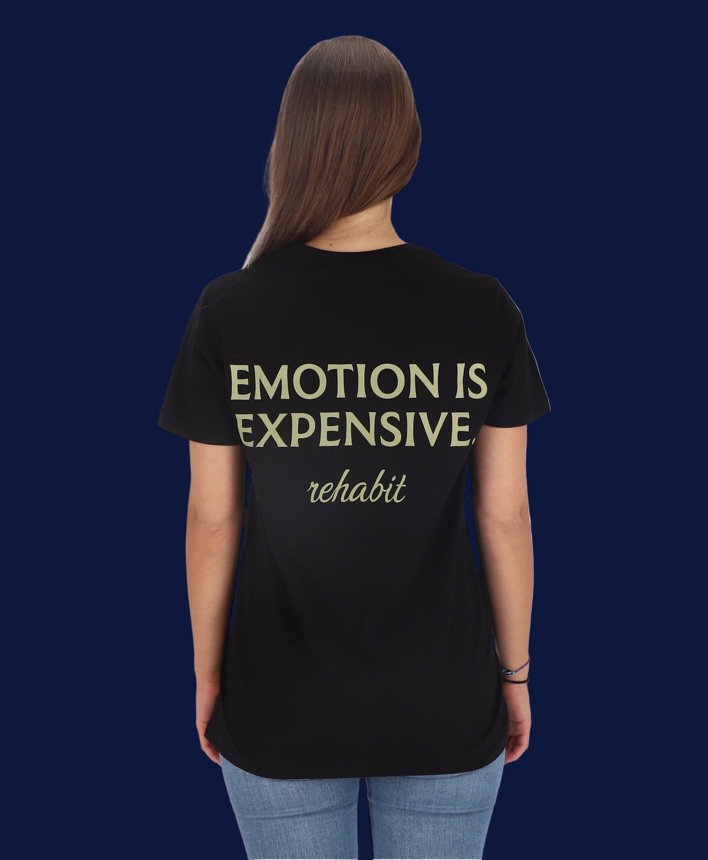 Rehabit Black Tee – Emotion Is Expensive