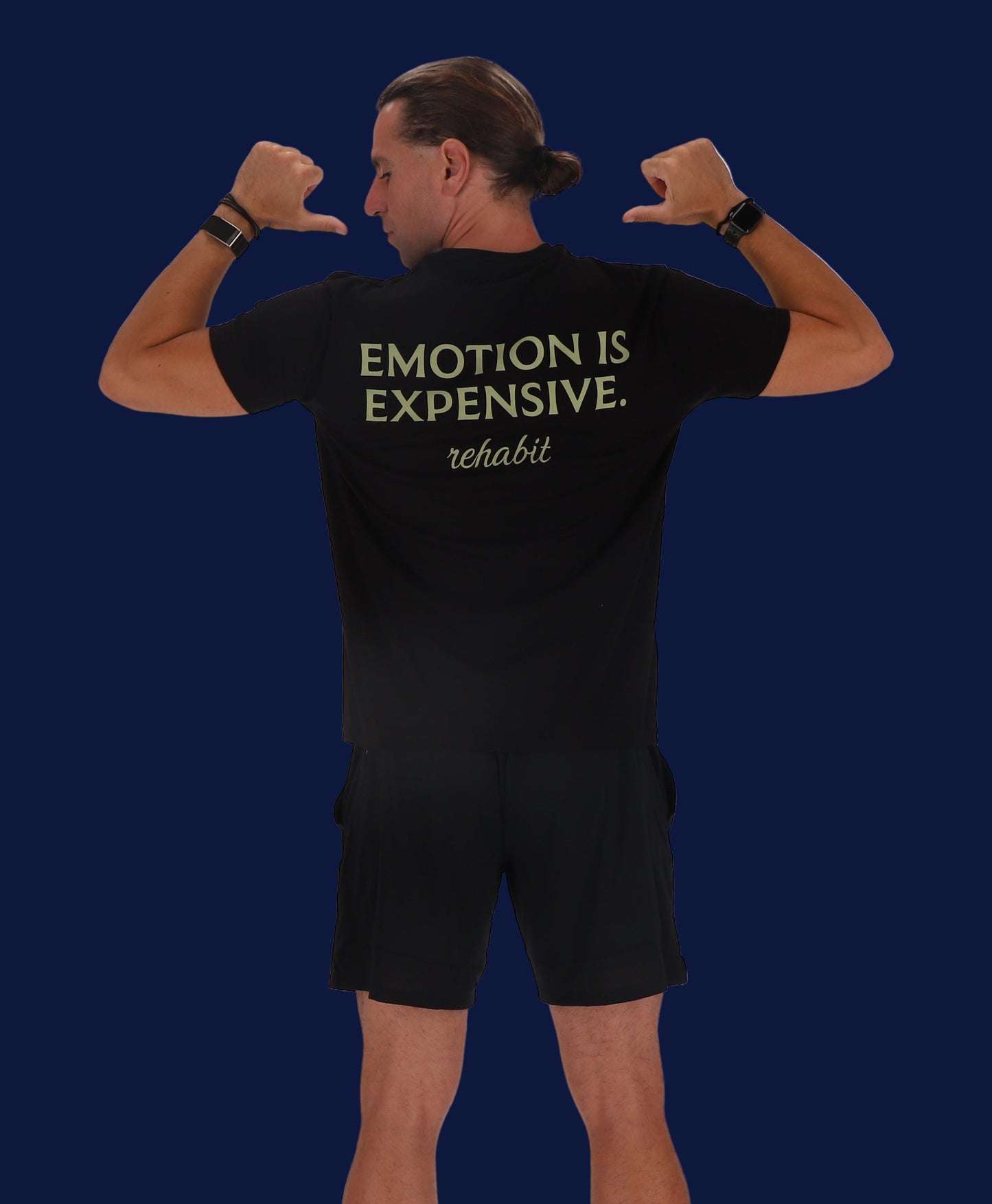 Rehabit Black Tee – Emotion Is Expensive