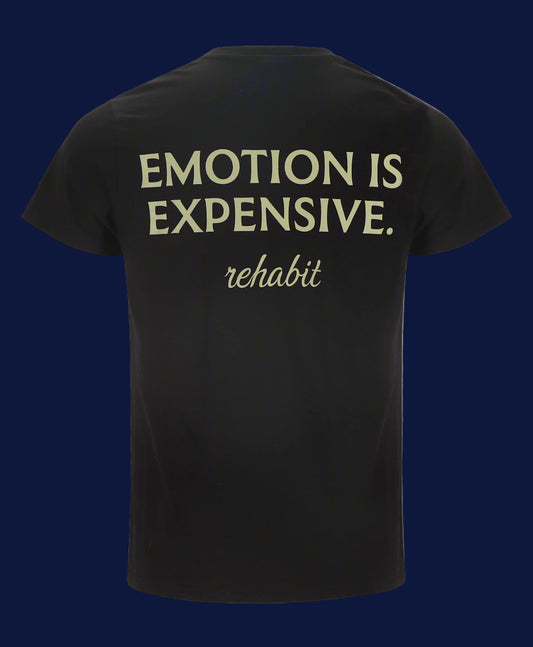 Rehabit Black Tee – Emotion Is Expensive